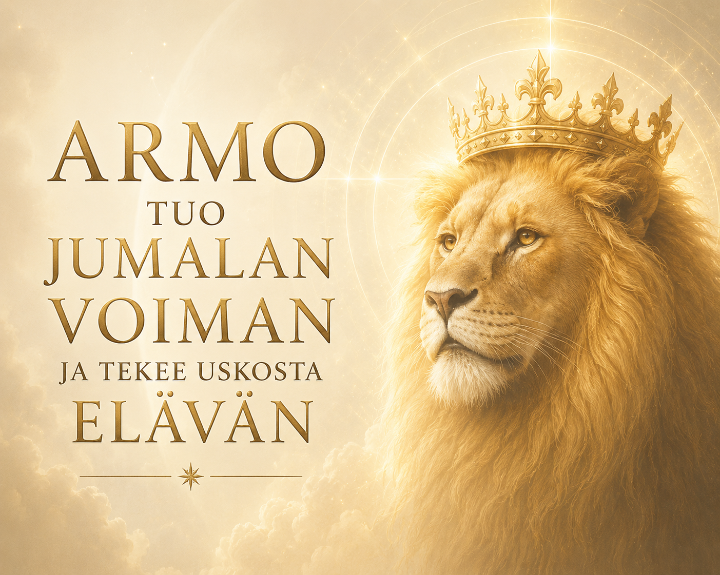 Armo avaa Jumalan voiman ja tekee uskosta elävän!